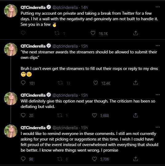 QTCinderella Decides to Take Break From Internet Due to Wave of Hate -  Drama Alert
